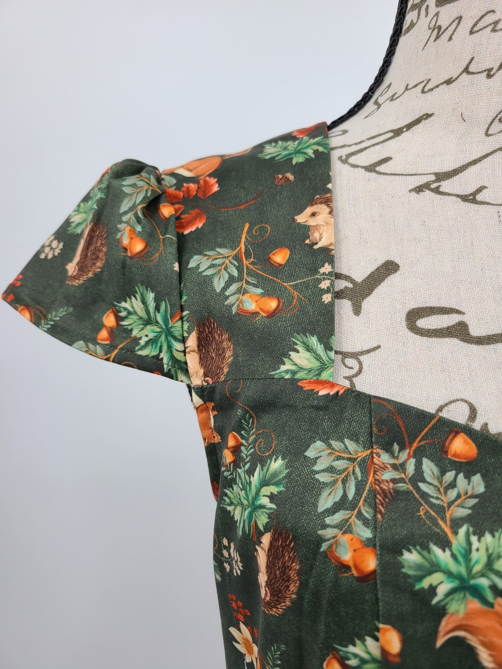 Voodoo Vixen Cottagecore Squirrel Midi Dress Size XS/2 - Picture 6 of 14